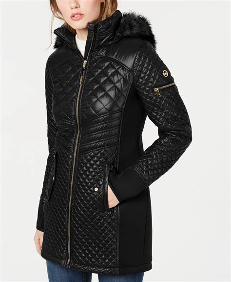 michael kors puffer jacket macy'|Michael Kors winter puffer jacket.